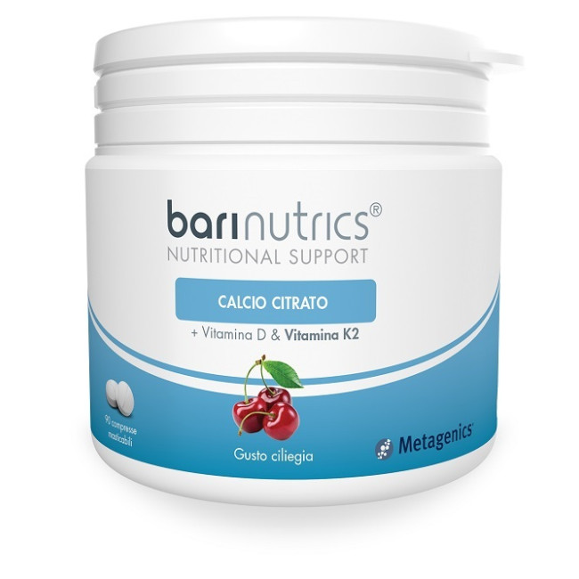 BARINUTRICS CALCIO CITRATO K2 CILIEGIA 90 COMPRESSE BARINUTRICS CALCIO CITRATO K2 CILIEGIA 90 COMPRESSE