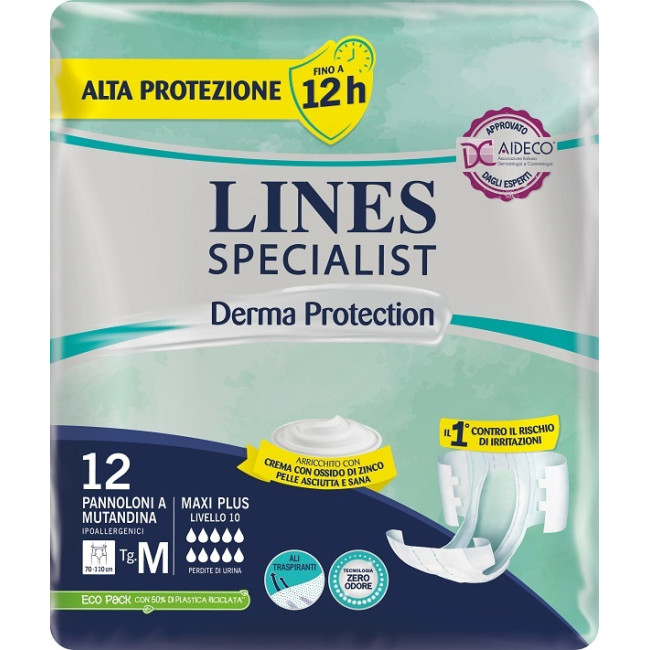 PANNOLONE MUTANDINA LINES SPECIALIST DERM AP M 12 PEZZI PANNOLONE MUTANDINA LINES SPECIALIST DERM AP M 12 PEZZI