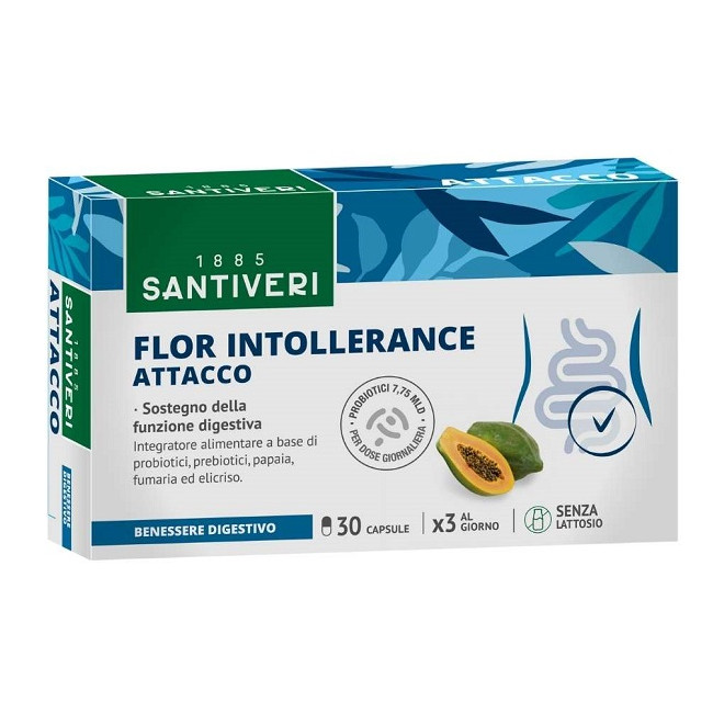 FLOR INTOLLERANCE ATTACCO 30 CAPSULE FLOR INTOLLERANCE ATTACCO 30 CAPSULE