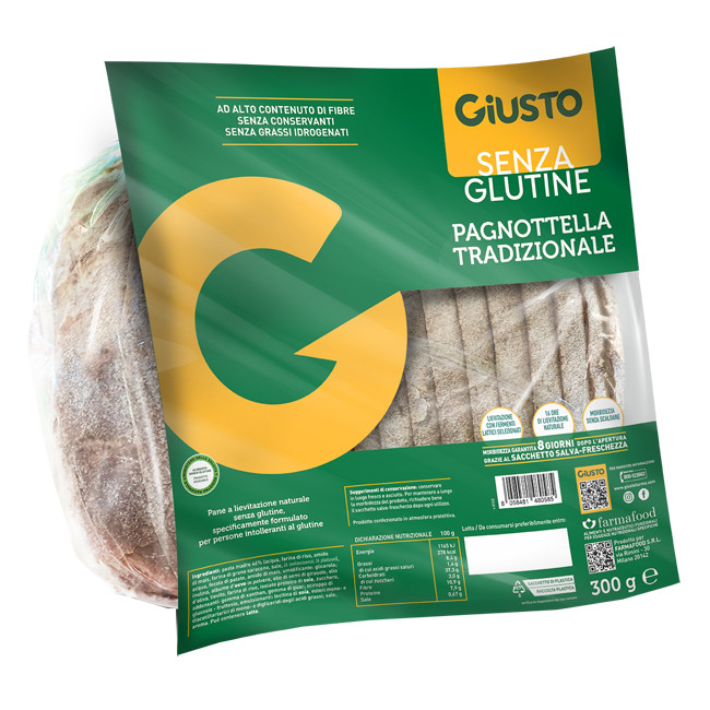 GIUSTO SENZA GLUTINE PAGNOTTELLA 300 G GIUSTO SENZA GLUTINE PAGNOTTELLA 300 G
