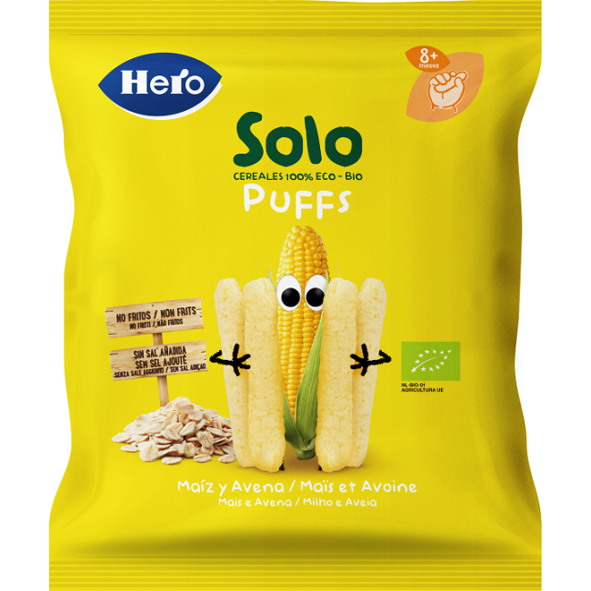 HERO SOLO SNACK PUFF AVENA MAIS 25 G HERO SOLO SNACK PUFF AVENA MAIS 25 G