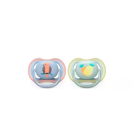 AVENT SUCCHIETTO ULTRA AIR 0-6M MASCHIO ANANAS/PAPPAGALLO 2 PEZZI