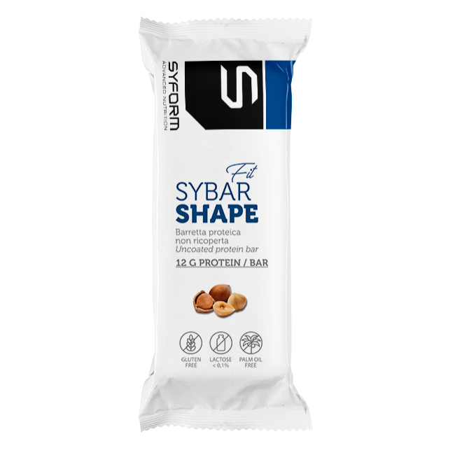 SYBAR SHAPE FIT BARRETTA NOCCIOLA 40 G SYBAR SHAPE FIT BARRETTA NOCCIOLA 40 G