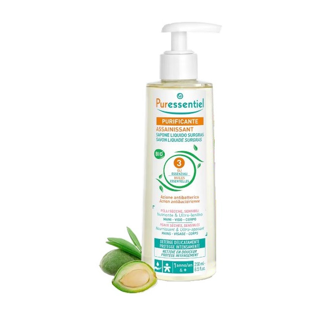 PURESSENTIEL SAPONE SURGRAS BIO 250 ML PURESSENTIEL SAPONE SURGRAS BIO 250 ML
