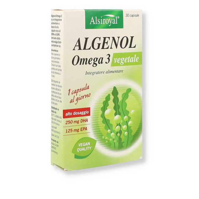 ALSIROYAL ALGENOL OMEGA 3 VEGETALE 30 CAPSULE ALSIROYAL ALGENOL OMEGA 3 VEGETALE 30 CAPSULE