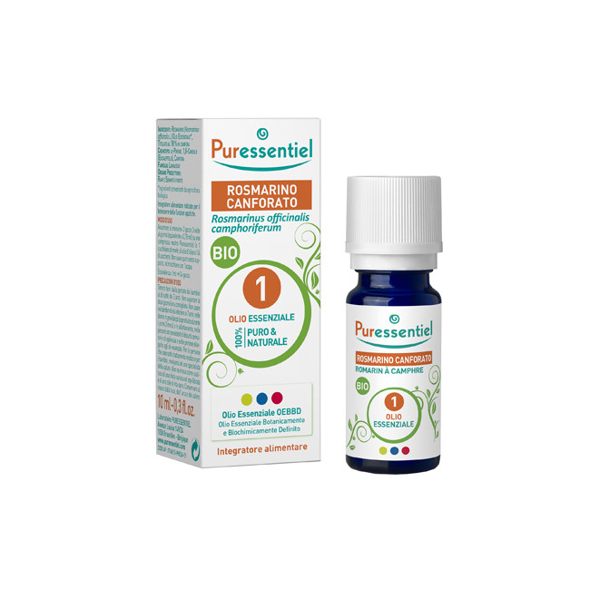 PURESSENTIEL ROSMARINO CANFORA OLIO ESSENZIALE BIO 10 ML PURESSENTIEL ROSMARINO CANFORA OLIO ESSENZIALE BIO 10 ML