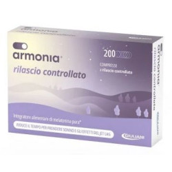 Confezione risparmio da 200 compresse di Armonia integratore con melatonina per dormire bene