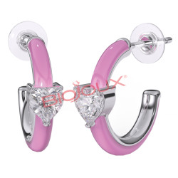 BJT336 ORECCHINO LEILA 16MM STEEL SILK