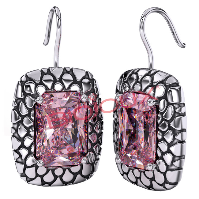 BJT332 ORECCHINO ARIELLE ROSE 34MM STEEL SILK BJT332 ORECCHINO ARIELLE ROSE 34MM STEEL SILK