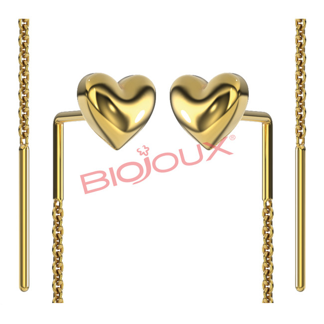 BJT329 ORECCHINO GRACE 50MM STEEL GOLD PLATED BJT329 ORECCHINO GRACE 50MM STEEL GOLD PLATED