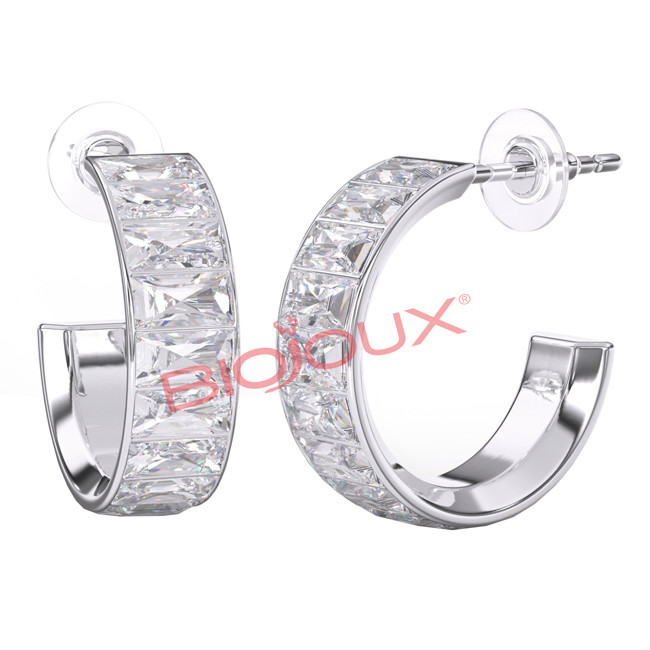 BJT327 ORECCHINO CLOE WHITE 22MM STEEL SILK BJT327 ORECCHINO CLOE WHITE 22MM STEEL SILK