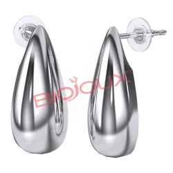 BJT324 ORECCHINO BELEN 20MM STEEL SILK