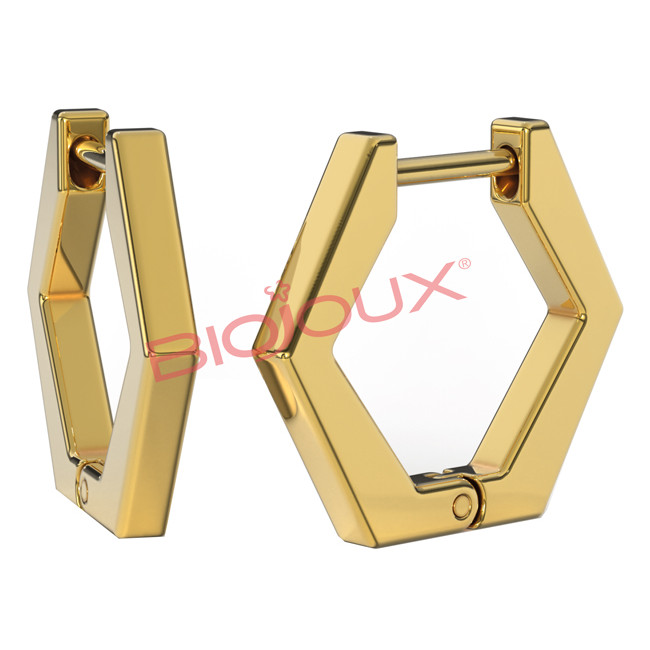 BJT319 ORECCHINO SOLEDAD GOLDEN 17MM STEEL GOLD PLATED BJT319 ORECCHINO SOLEDAD GOLDEN 17MM STEEL GOLD PLATED