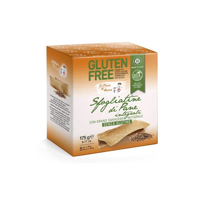 IL PANE DI ANNA SFOGLIATINE PANE INTEGRALE SENZA GLUTINE 315 G IL PANE DI ANNA SFOGLIATINE PANE INTEGRALE SENZA GLUTINE 315 G