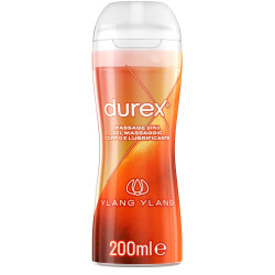 DUREX MASSAGE 2 IN 1 GEL MASSAGGIO CORPO E LUBRIFICANTE YLANG YLANG 200 ML