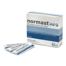 Confezione da 20 bustine di Normast MPS integratore per il benessere del sistema nervoso.
