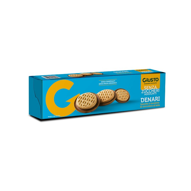 GIUSTO SENZA ZUCCHERO DENARI 120 G GIUSTO SENZA ZUCCHERO DENARI 120 G