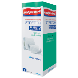 MEDIPRESTERIL ROCCHETTO ROTOLO STRETCH TESSUTO NON TESSUTO 15 CM X 200 CM