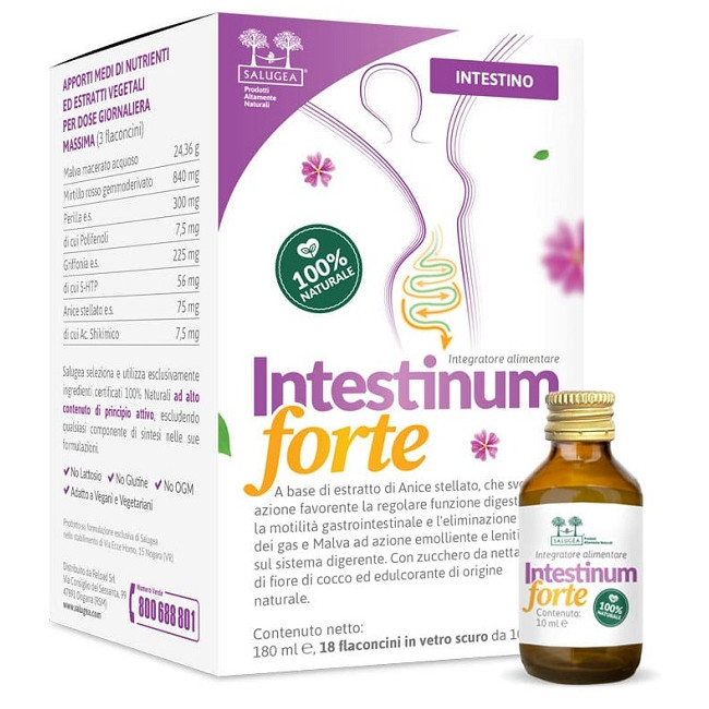 SALUGEA INTESTINUM FORTE 18 FLACONCINI DA 10 ML SALUGEA INTESTINUM FORTE 18 FLACONCINI DA 10 ML