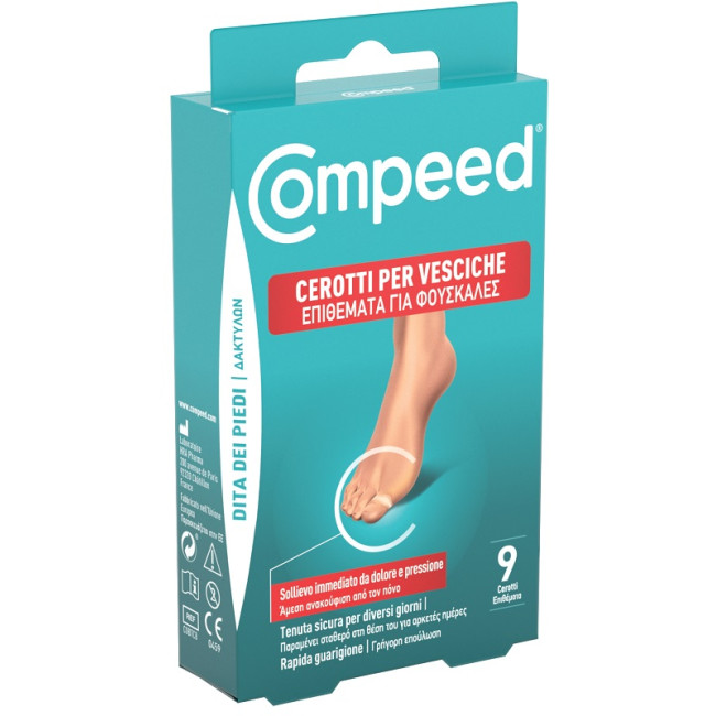COMPEED CEROTTO VESCICHE DITA DEI PIEDI 9 PEZZI CARTON COMPEED CEROTTO VESCICHE DITA DEI PIEDI 9 PEZZI CARTON