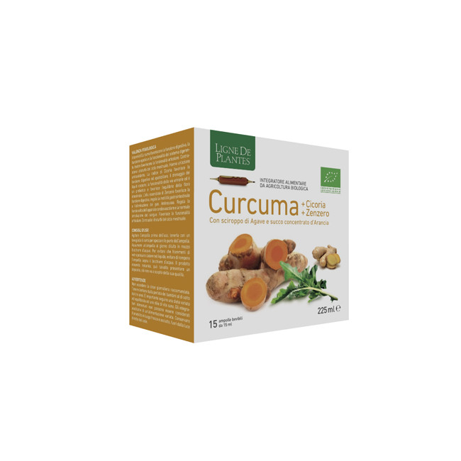 CURCUMA CICORIA ZENZERO BIO 15 AMPOLLE BEVIBILI DA 15 ML CURCUMA CICORIA ZENZERO BIO 15 AMPOLLE BEVIBILI DA 15 ML