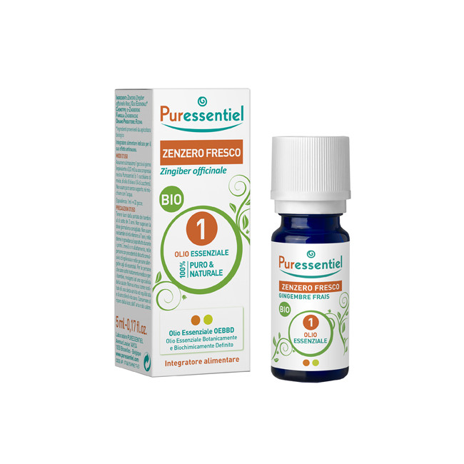 PURESSENTIEL ZENZERO FRESCO OLIO ESSENZIALE BIO 5 ML PURESSENTIEL ZENZERO FRESCO OLIO ESSENZIALE BIO 5 ML