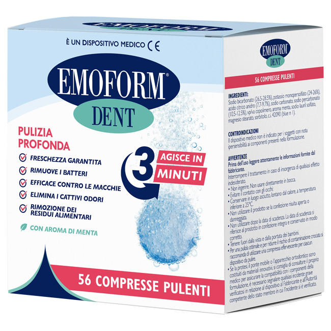 COMPRESSE PULENTI EMOFORM DENT 56 PEZZI COMPRESSE PULENTI EMOFORM DENT 56 PEZZI