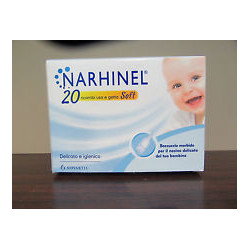 Narhinel Linea Pulizia Salute del Naso 20 Ricambi Soft per Aspiratore Nasale
