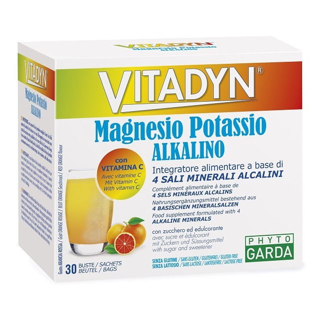 Vitadyn Magnesio Potassio Alkalino Energetico e antifatica 30 bustine Vitadyn Magnesio Potassio Alkalino Energetico e antifatica 30 bustine