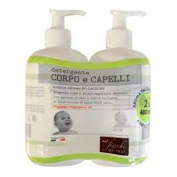 FIOCCHI DI RISO DETERGENTE CORPO/CAPELLI TALCO 400 ML BIPACCO
