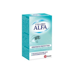 Flacone multidose da 10 Ml di Dompè collirio Alfa idratante e protettivo