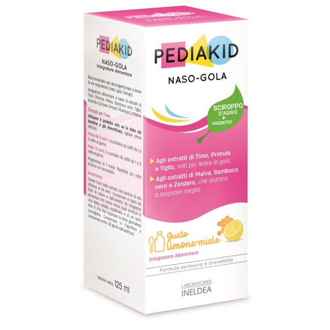 PEDIAKID NASO GOLA SCIROPPO 125 ML PEDIAKID NASO GOLA SCIROPPO 125 ML