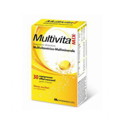 Confezione da 30 compresse effervescenti di Multivitamix multivitaminico e multiminerale