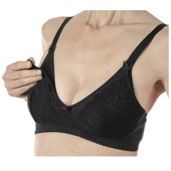 MAMMY REGGISENO COTONE ALLATTAMENTO BLACK 4D