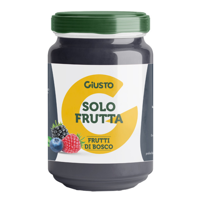 GIUSTO SOLO FRUTTA CONFETTURA FRUTTI DI BOSCO 220 G GIUSTO SOLO FRUTTA CONFETTURA FRUTTI DI BOSCO 220 G