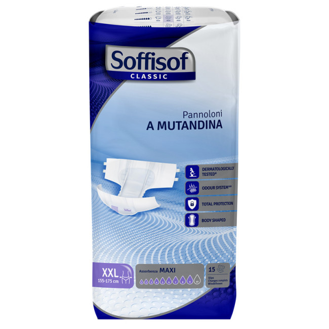 PANNOLINO MUTANDINA MAXI XXL CLASSIC SOFFISOF 15 PEZZI PANNOLINO MUTANDINA MAXI XXL CLASSIC SOFFISOF 15 PEZZI