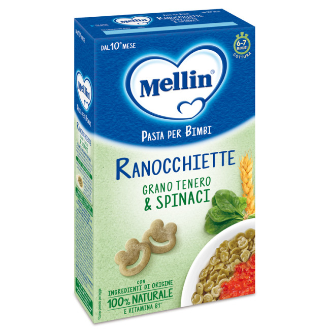 MELLIN RANOCCHIETTE CON SPINACI 280 G MELLIN RANOCCHIETTE CON SPINACI 280 G