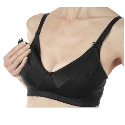MAMMY REGGISENO MICROFIBRA ALLATTAMENTO BLACK 6D