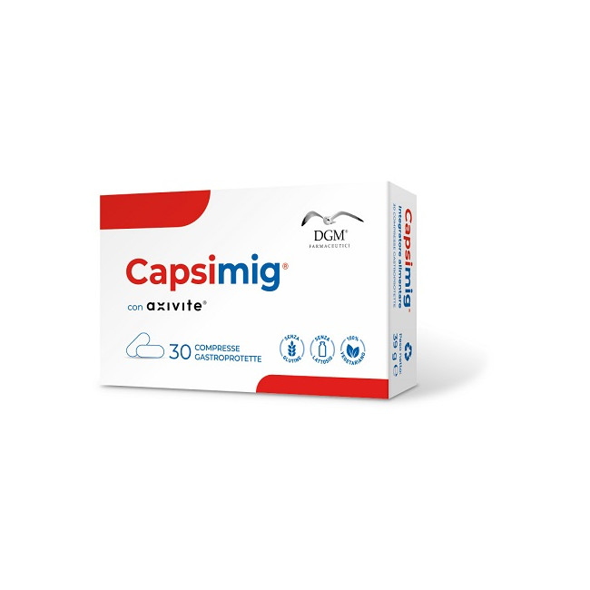 CAPSIMIG 30 COMPRESSE GASTROPROTETTE CAPSIMIG 30 COMPRESSE GASTROPROTETTE