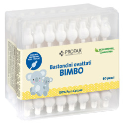 PROFAR BASTONCINI OVATTATI BIMBO 60 PEZZI