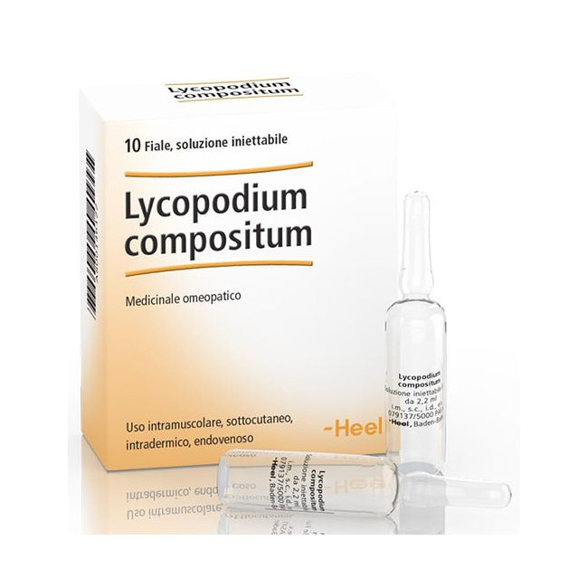 HEEL LYCOPODIUM COMPOSITUM 10 FIALE DA 2,2 ML L'UNA HEEL LYCOPODIUM COMPOSITUM 10 FIALE DA 2,2 ML L'UNA