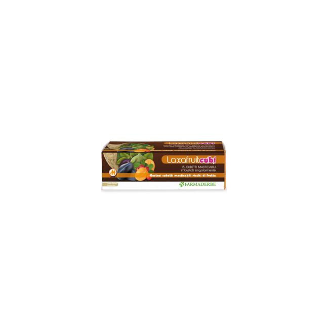 LAXAFRUIT 15 CUBETTI MASTICABILI 150 G LAXAFRUIT 15 CUBETTI MASTICABILI 150 G