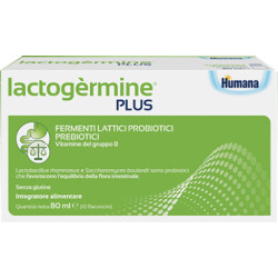 Humana Lactogermine Plus Integratore di Fermenti Lattici 10 Flaconi