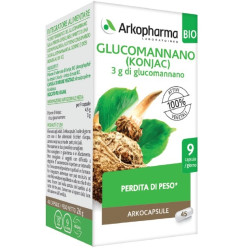 Arkopharma Glucomannano Arkocapsule Integratore Alimentare 45 Capsule