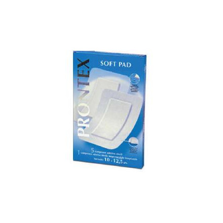 GARZA COMPRESSA PRONTEX SOFT PAD 10X12,5 6 PEZZI (5 TNT + 1 IMPERMEABILE AQUA PAD)