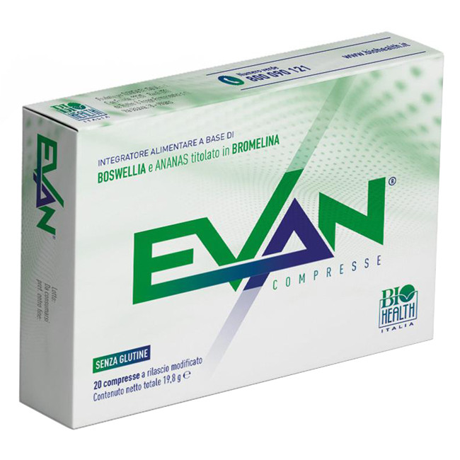 Evan Boswellia Serrata E Ananas Integratore Alimentare 20cpr Evan Boswellia Serrata E Ananas Integratore Alimentare 20cpr