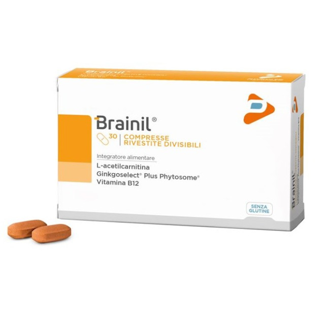 Confezione da 30 compresse di Brainil Integratore per la memoria Confezione da 30 compresse di Brainil Integratore per la memoria