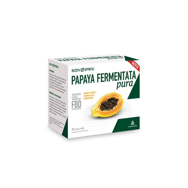 Angelini Body Spring Papaya Fermentata Pura Integratore Alimentare 30 Bustine Angelini Body Spring Papaya Fermentata Pura Integratore Alimentare 30 Bustine