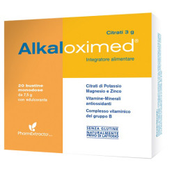 Confezione da 20 bustine di Alkaloximed Integratore contro la stanchezza e la spossatezza