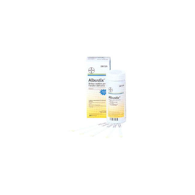 STRISCIA REATTIVA ALBUSTIX PER RICERCA DELLE PROTEINE NELLE URINE 50 PEZZI CODICE ARTICOLO 2872C STRISCIA REATTIVA ALBUSTIX PER RICERCA DELLE PROTEINE NELLE URINE 50 PEZZI CODICE ARTICOLO 2872C